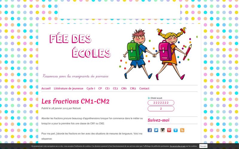 Les fractions CM1-CM2 - Fée des écoles